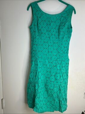 NWOT Teal Green Floral Embroidered Sundress By Designer 9 & Co
